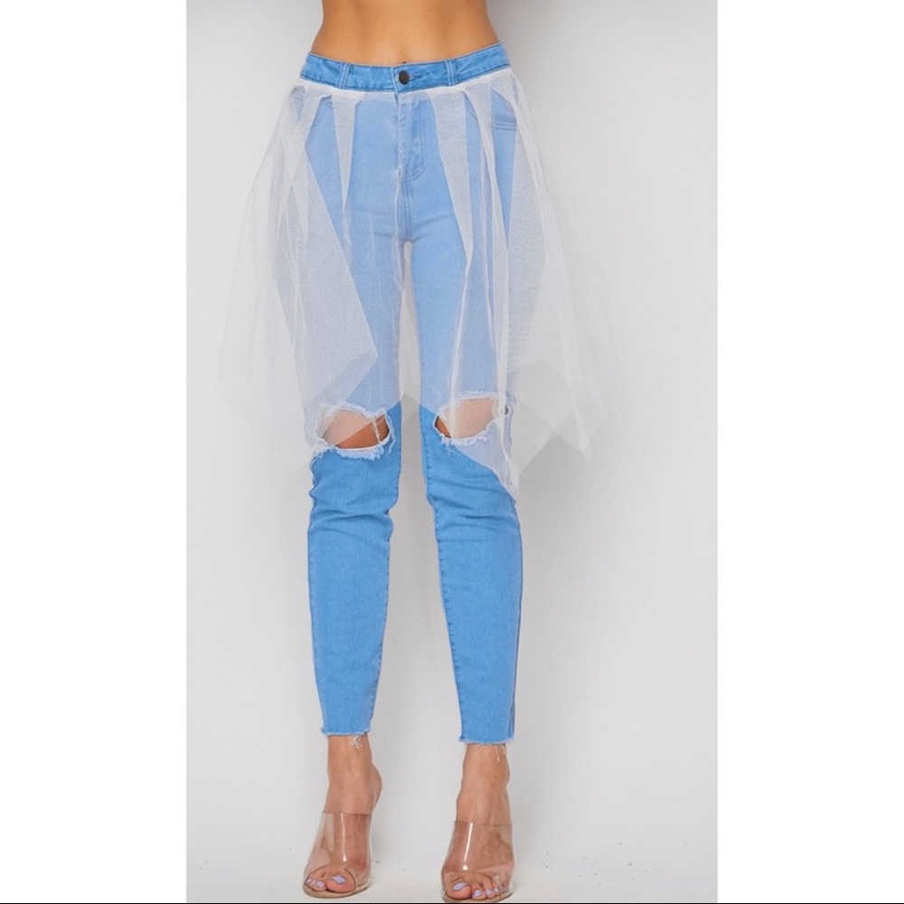Jean with Mesh